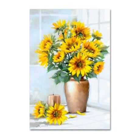 Trademark Fine Art The Macneil Studio 'Sunflowers' Canvas Art, 30x47 ALI8620-C3047GG